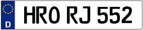 Trailer License Plate